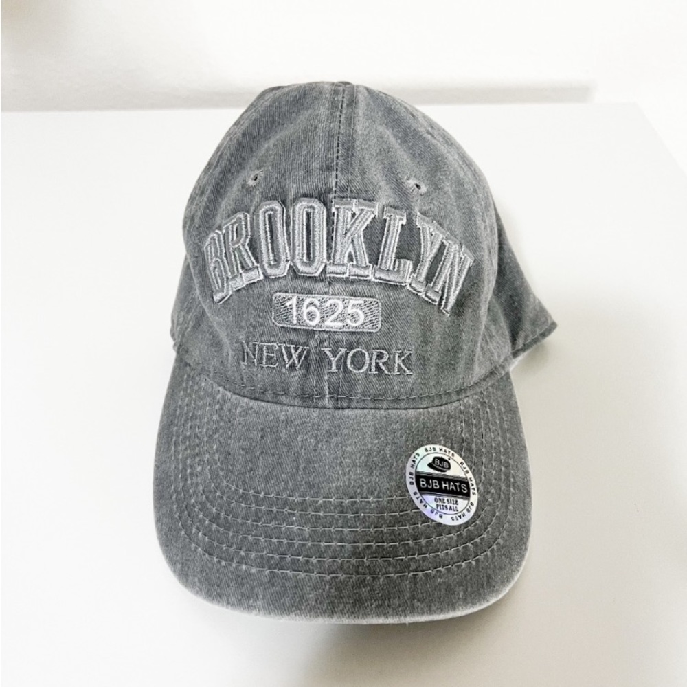 Brooklyn NY Gray Hat-never worn Denim - Picture 1 of 3